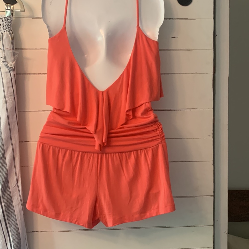 Tart Romper - Size XS - New - color is Coral - Picture 1 of 5